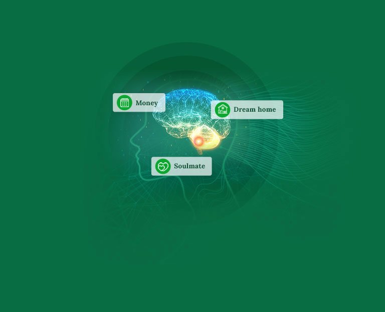 The Money Wave brain image with thoughts